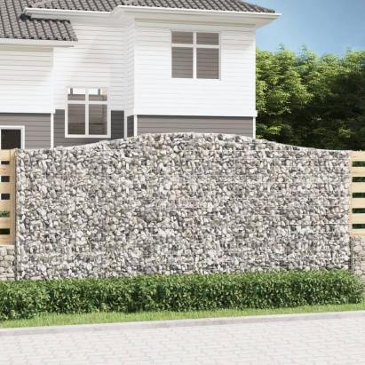 Coș gabion arcuit, 400x50x180/200 cm, fier galvanizat GartenMobel Dekor