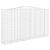 Coș gabion arcuit 400x50x220/240 cm fier galvanizat GartenMobel Dekor