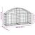 Coș gabion arcuit, 100x30x40/60 cm, fier galvanizat GartenMobel Dekor