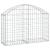 Coș gabion arcuit, 100x30x60/80 cm, fier galvanizat GartenMobel Dekor