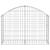Coș gabion arcuit, 100x30x60/80 cm, fier galvanizat GartenMobel Dekor