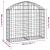 Coș gabion arcuit, 100x30x80/100 cm, fier galvanizat GartenMobel Dekor