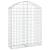 Coș gabion arcuit, 100x30x120/140 cm, fier galvanizat GartenMobel Dekor