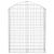 Coș gabion arcuit, 100x30x120/140 cm, fier galvanizat GartenMobel Dekor