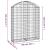 Coș gabion arcuit, 100x30x120/140 cm, fier galvanizat GartenMobel Dekor