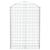 Coș gabion arcuit, 100x30x140/160 cm, fier galvanizat GartenMobel Dekor
