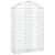 Coș gabion arcuit, 100x30x140/160 cm, fier galvanizat GartenMobel Dekor
