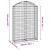 Coș gabion arcuit, 100x30x140/160 cm, fier galvanizat GartenMobel Dekor