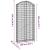 Coș gabion arcuit, 100x30x200/220 cm, fier galvanizat GartenMobel Dekor