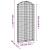 Coș gabion arcuit, 100x30x220/240 cm, fier galvanizat GartenMobel Dekor