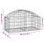 Coș gabion arcuit, 100x50x40/60 cm, fier galvanizat GartenMobel Dekor