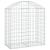 Coș gabion arcuit, 100x50x100/120 cm, fier galvanizat GartenMobel Dekor