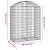 Coș gabion arcuit, 100x50x120/140 cm, fier galvanizat GartenMobel Dekor