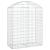 Coș gabion arcuit, 100x50x120/140 cm, fier galvanizat GartenMobel Dekor