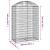 Coș gabion arcuit, 100x50x140/160 cm, fier galvanizat GartenMobel Dekor