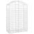 Coș gabion arcuit, 100x50x140/160 cm, fier galvanizat GartenMobel Dekor