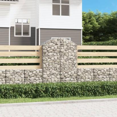 Coș gabion arcuit, 100x50x140/160 cm, fier galvanizat GartenMobel Dekor