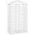 Coș gabion arcuit, 100x50x160/180 cm, fier galvanizat GartenMobel Dekor