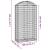 Coș gabion arcuit, 100x50x180/200 cm, fier galvanizat GartenMobel Dekor