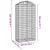 Coș gabion arcuit, 100x50x200/220 cm, fier galvanizat GartenMobel Dekor