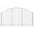 Coș gabion arcuit, 150x30x60/80 cm, fier galvanizat GartenMobel Dekor