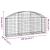 Coș gabion arcuit, 150x30x60/80 cm, fier galvanizat GartenMobel Dekor