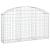 Coș gabion arcuit, 150x30x80/100 cm, fier galvanizat GartenMobel Dekor