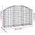 Coș gabion arcuit, 150x30x80/100 cm, fier galvanizat GartenMobel Dekor
