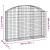 Coș gabion arcuit, 150x30x100/120 cm, fier galvanizat GartenMobel Dekor
