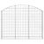 Coș gabion arcuit, 150x30x100/120 cm, fier galvanizat GartenMobel Dekor