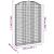 Coș gabion arcuit, 150x30x220/240 cm, fier galvanizat GartenMobel Dekor