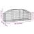 Coș gabion arcuit, 150x50x40/60 cm, fier galvanizat GartenMobel Dekor
