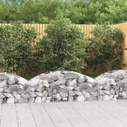 Coș gabion arcuit, 150x50x40/60 cm, fier galvanizat GartenMobel Dekor
