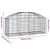 Coș gabion arcuit, 150x50x60/80 cm, fier galvanizat GartenMobel Dekor