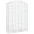 Coș gabion arcuit, 150x50x200/220 cm, fier galvanizat GartenMobel Dekor