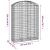 Coș gabion arcuit, 150x50x200/220 cm, fier galvanizat GartenMobel Dekor