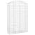 Coș gabion arcuit, 150x50x220/240 cm, fier galvanizat GartenMobel Dekor