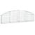 Coș gabion arcuit, 200x30x40/60 cm, fier galvanizat GartenMobel Dekor