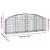 Coș gabion arcuit 200x30x60/80 cm fier galvanizat GartenMobel Dekor