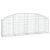 Coș gabion arcuit 200x30x60/80 cm fier galvanizat GartenMobel Dekor