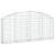 Coș gabion arcuit 200x30x80/100 cm fier galvanizat GartenMobel Dekor