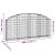 Coș gabion arcuit 200x30x80/100 cm fier galvanizat GartenMobel Dekor