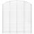 Coș gabion arcuit 200x30x200/220 cm fier galvanizat GartenMobel Dekor