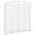 Coș gabion arcuit 200x30x200/220 cm fier galvanizat GartenMobel Dekor