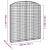 Coș gabion arcuit, 200x30x220/240, fier galvanizat GartenMobel Dekor