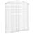 Coș gabion arcuit, 200x30x220/240, fier galvanizat GartenMobel Dekor