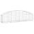 Coș gabion arcuit, 200x50x40/60 cm, fier galvanizat GartenMobel Dekor