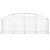 Coș gabion arcuit 200x50x60/80 cm fier galvanizat GartenMobel Dekor