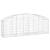 Coș gabion arcuit 200x50x60/80 cm fier galvanizat GartenMobel Dekor