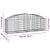 Coș gabion arcuit 200x50x60/80 cm fier galvanizat GartenMobel Dekor